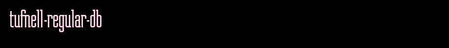 Tufnell-Regular-DB.ttf类型，T字母英文(字体效果展示)