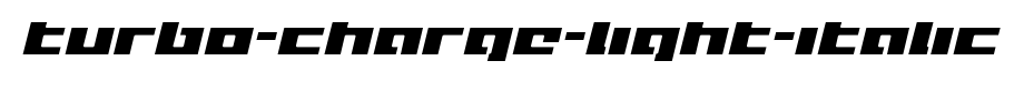 Turbo-Charge-Light-Italic.ttf类型，T字母英文(字体效果展示)