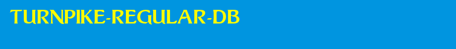 Turnpike-Regular-DB.ttf类型，T字母英文