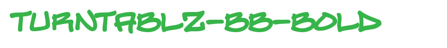 Turntablz-BB-Bold.ttf type, t letter English