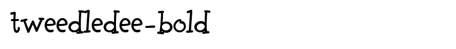 Tweedledee-Bold.ttf type, t letter English