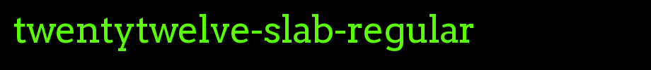 Twentytwelve-Slab-Regular.ttf类型，T字母英文的文字样式