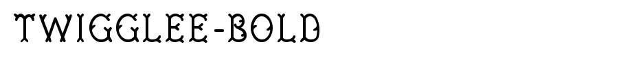 Twigglee-Bold.ttf type, t letter English