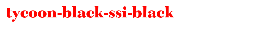 Tycoon-Black-SSi-Black.ttf type, t letter English
(Art font online converter effect display)