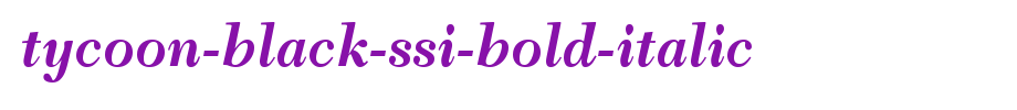 Tycoon-Black-SSi-Bold-Italic.ttf类型，T字母英文的文字样式