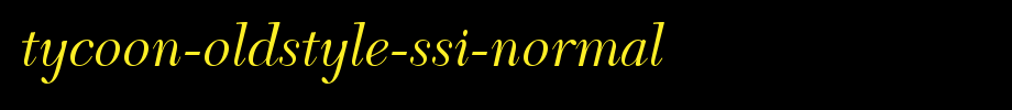 Tycoon-OldStyle-SSi-Normal.ttf类型，T字母英文的文字样式