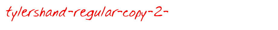 TylersHand-Regular-copy-2-.ttf type, t letter English
(Art font online converter effect display)