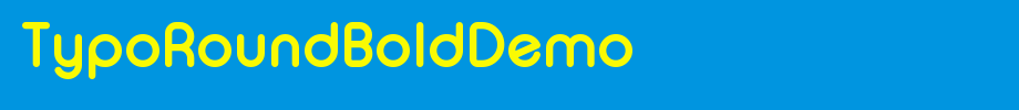 TypoRoundBoldDemo_英文字体(艺术字体在线转换器效果展示图)