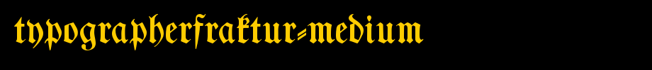 Typographirfraktur-medium. TTF type, t letters in English
(Art font online converter effect display)