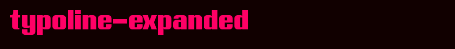 Typoline-Expanded.otf type, t letter English
(Art font online converter effect display)
