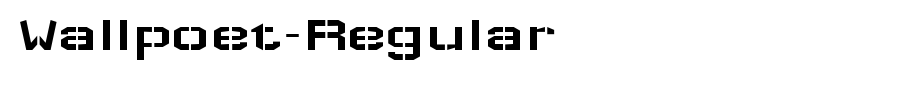 Wallpoet-Regular_英文字体(艺术字体在线转换器效果展示图)