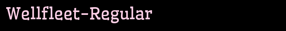 Wellfleet-Regular_英文字体(艺术字体在线转换器效果展示图)