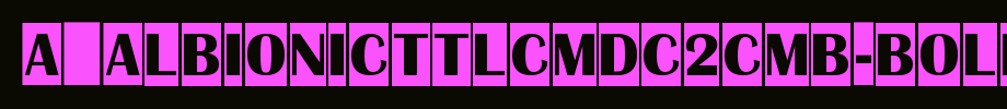 a_AlbionicTtlCmDc2Cmb-Bold_英文字体(字体效果展示)