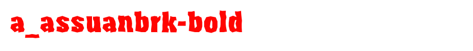 A_AssuanBrk-Bold_ English font
(Art font online converter effect display)