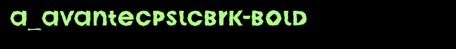 A_AvanteCpsLCBrk-Bold_ English font
(Art font online converter effect display)