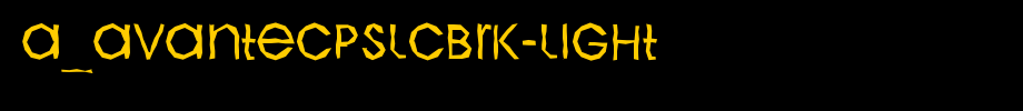 A_AvanteCpsLCBrk-Light_ English font
(Art font online converter effect display)