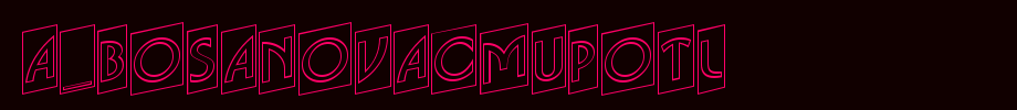 A _ bosanovacmuputl _ English font
(Art font online converter effect display)