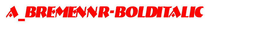 A_BremenNr-BoldItalic_ English font
(Art font online converter effect display)