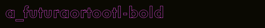A _ futuraortotl-bold _ English font