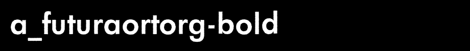 a_FuturaOrtoRg-Bold_英文字体(字体效果展示)