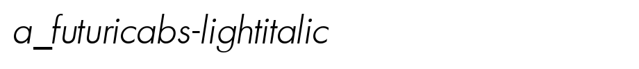 A_FuturicaBs-LightItalic_ English font