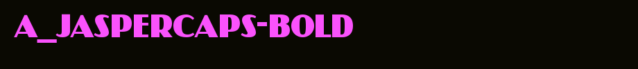A_JasperCaps-Bold_ English font
(Art font online converter effect display)