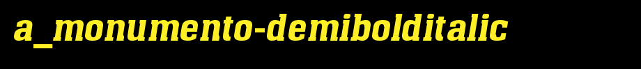 A _ a_Monumento-DemiBoldItalic_ _ English font
(Art font online converter effect display)