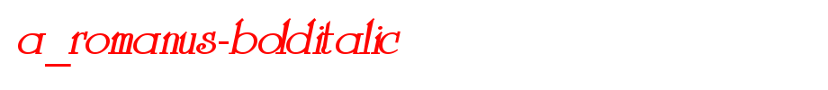 A_Romanus-BoldItalic_ English font
(Art font online converter effect display)