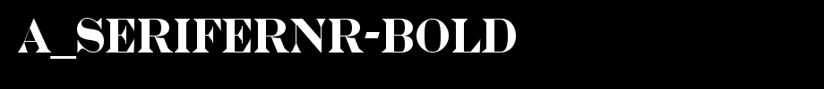 A_SeriferNr-Bold_ English font
(Art font online converter effect display)