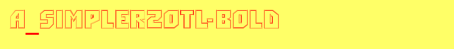 A_Simpler2Otl-Bold_ English font
(Art font online converter effect display)