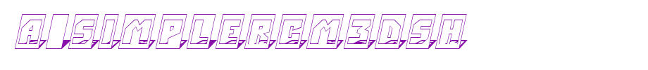 A_SimplerCm3DSh_ English font
(Art font online converter effect display)