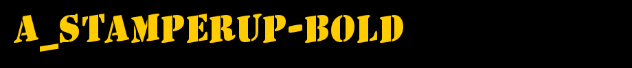 A _ stamp up-bold _ English font
(Art font online converter effect display)