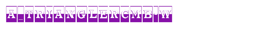 A _ triallercmb-w _ English font
(Art font online converter effect display)