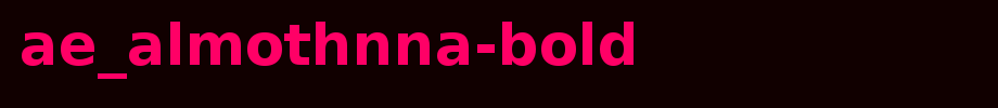 Ae_AlMothnna-Bold_ English font
(Art font online converter effect display)