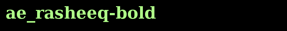 Ae _ Rasheed-bold _ English font
(Art font online converter effect display)