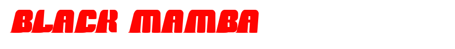 black-mamba.ttf
(Art font online converter effect display)
