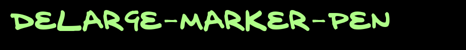 delarge-marker-pen.ttf
(Art font online converter effect display)