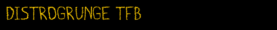 distrogrunge-tfb.ttf(艺术字体在线转换器效果展示图)