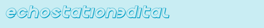 Echostation3dital_ English font
(Art font online converter effect display)
