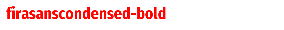 Fiasansondensed-bold _ English font