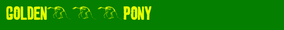 golden-0-pony.ttf(字体效果展示)