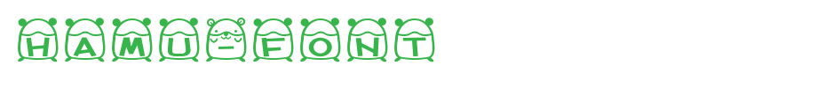 hamu-font.ttf(艺术字体在线转换器效果展示图)