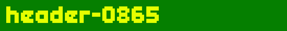 header-0865_英文字体(艺术字体在线转换器效果展示图)