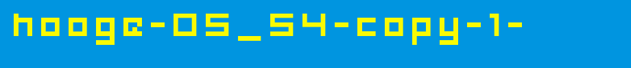 hooge-05_54-copy-1-.ttf(字体效果展示)