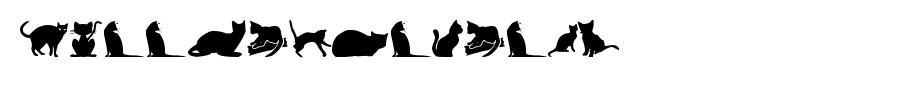 kitty-cats-tfb.ttf(艺术字体在线转换器效果展示图)