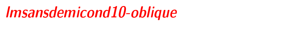 lmsansdemicond10-oblique_英文字体(字体效果展示)