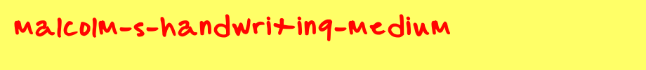 malcolm-s-handwriting-Medium.ttf
(Art font online converter effect display)