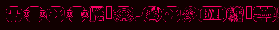 mayan-glyphs-outline-Regular.ttf
(Art font online converter effect display)