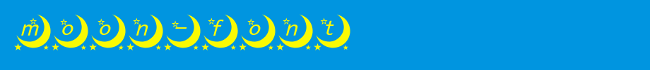 moon-font.ttf(字体效果展示)