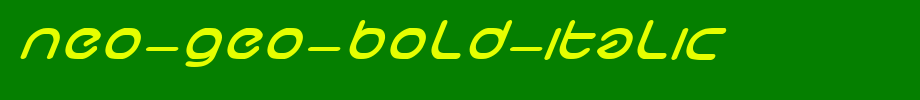 neo-geo-bold-italic.ttf
(Art font online converter effect display)